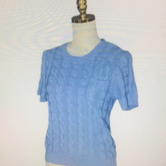 J.Crew Light Blue Cable Knit Sweater - Picture 6 of 9